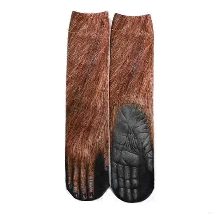 Adulte Unisexe Casual Funny Animal à motifs d'équipage à motifs 3D Patrelles Animal Print Middle Tube Chaussettes Noël Gift