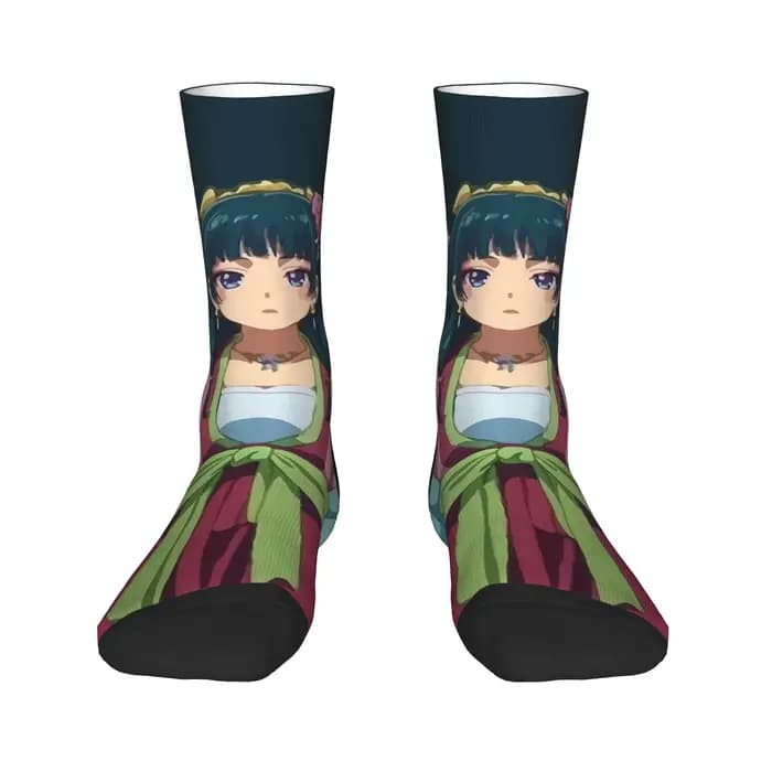 Maomao l'apothicaire journaux chaussettes motif bas antidérapant adultes hommes