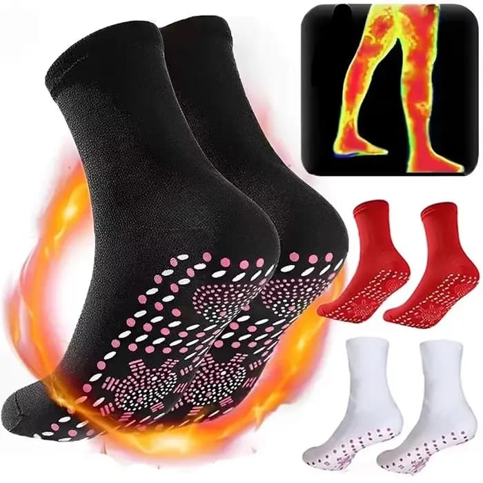 1-10 paires Tourmaline auto-chauffant chaussettes hiver chaud thermique soins de santé