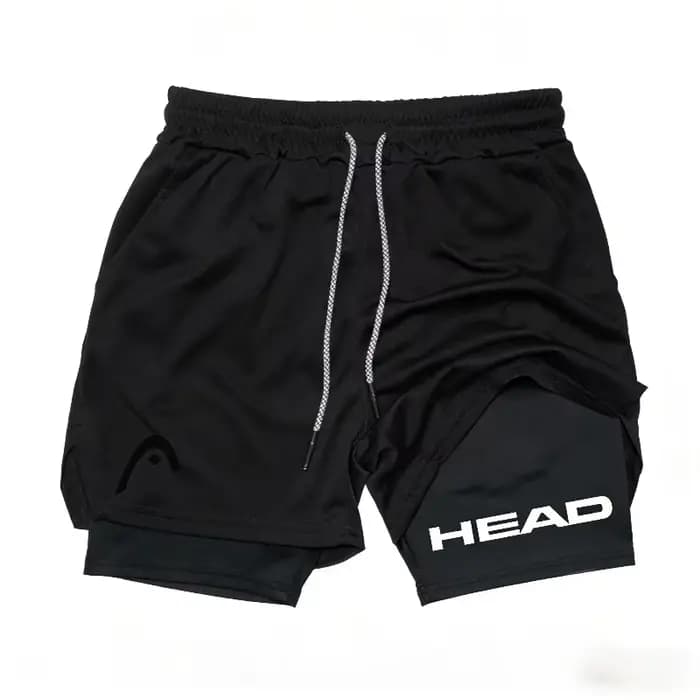 Short de course 2-en-1 pour hommes