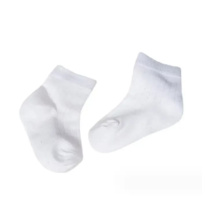 5 paires/lot nouvelles chaussettes blanches pour bébés garçons et filles