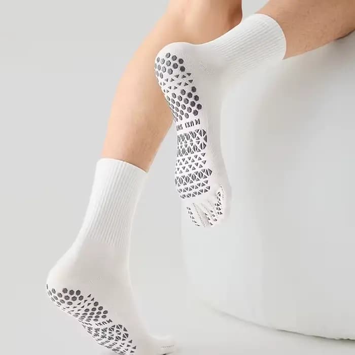 Chaussettes de yoga en coton à cinq orteils pour hommes avec séparation