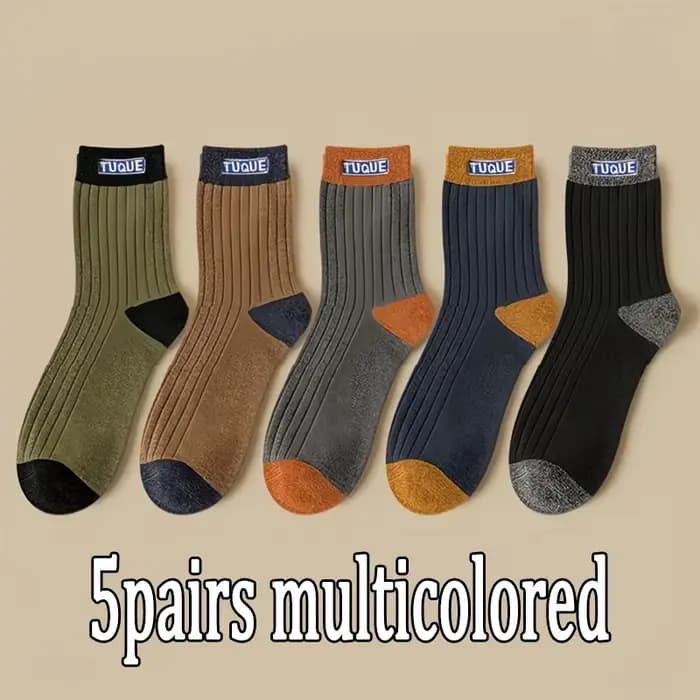 Nouvelles 5 paires de chaussettes de sport pour hommes