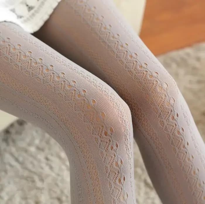Collants d'hiver en coton tricoté pour femmes et filles