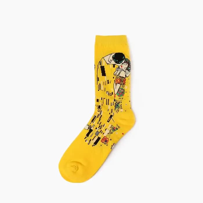 1 paire automne hiver rétro hommes chaussettes Couple