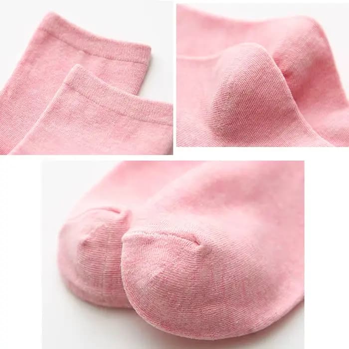 Chaussettes solides en coton pour femmes