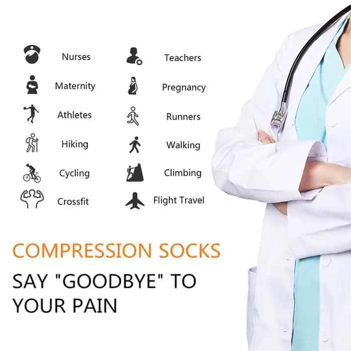 Chaussettes de Compression pour hommes et femmes