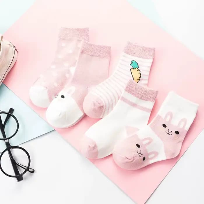 Chaussettes Courtes à Rayures et à Pois pour Bébé Garçon et Fille
