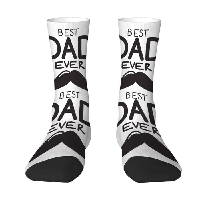 Chaussettes mi-mollet imprimées sur le thème de la fête des pères