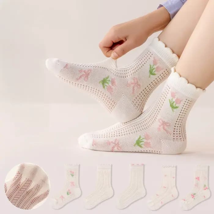 5 paires de nouvelles chaussettes pour bébé en maille sans couture