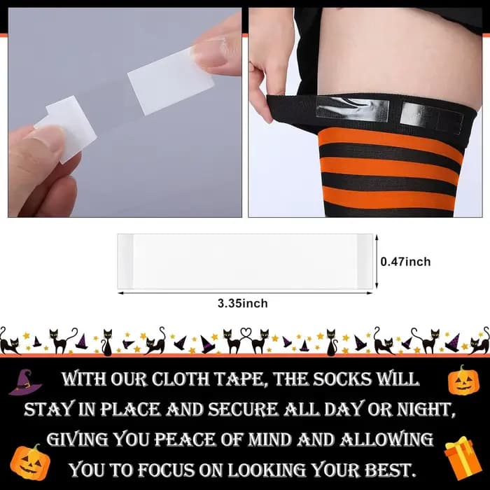 Chaussettes hautes d'halloween grande taille pour femmes