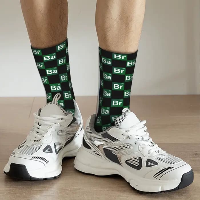 Chaussettes personnalisées Kawaii Breaking Bad Elements pour hommes et femmes