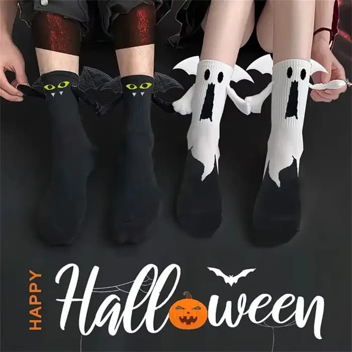 Chaussettes d'halloween magnétiques effrayantes pour femmes