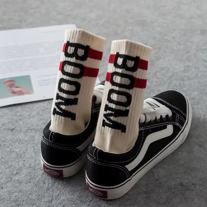 Chaussettes de skateboard montantes pour hommes et femmes