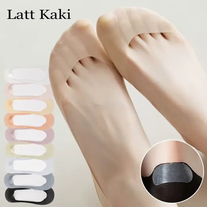 5 paires/lot femme chaussettes nouvel été ultra-mince couleur unie Invisible sans spectacle