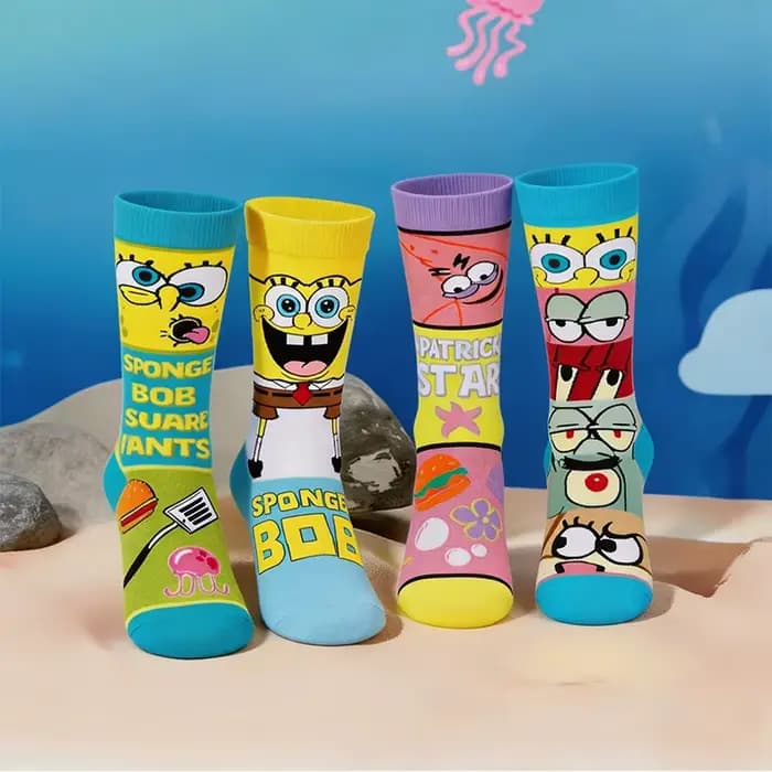 Nouvelles Chaussettes Fantaisie Amusantes en Coton Respirant pour Hommes et Femmes