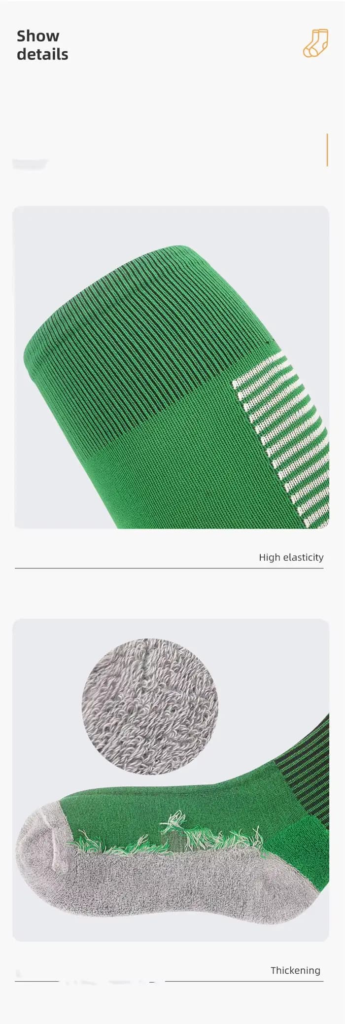 Chaussettes de sport respirantes à compression pour garçon et fille