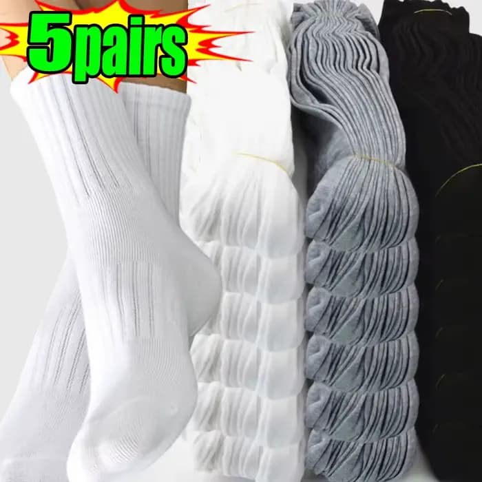 1/5 paires de chaussettes de sport neuves 100% coton pur