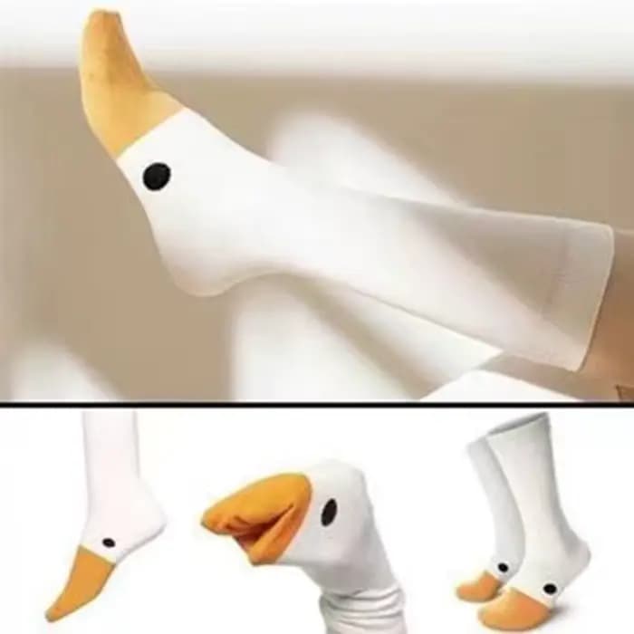 Femmes chaussettes coton mignon Kawaii dessin animé canard imprimé Calcetines Mujer Hip Hop drôle blanc Harajuku fille cadeau Sox Lingerie Skarpetki