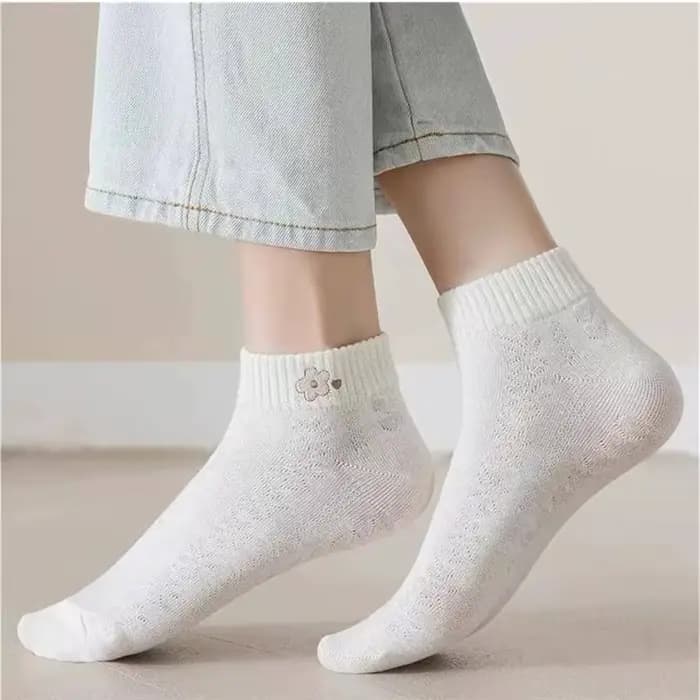 5 paires femmes chaussettes printemps été mignon ours lapin arc-en-ciel imprimé cheville