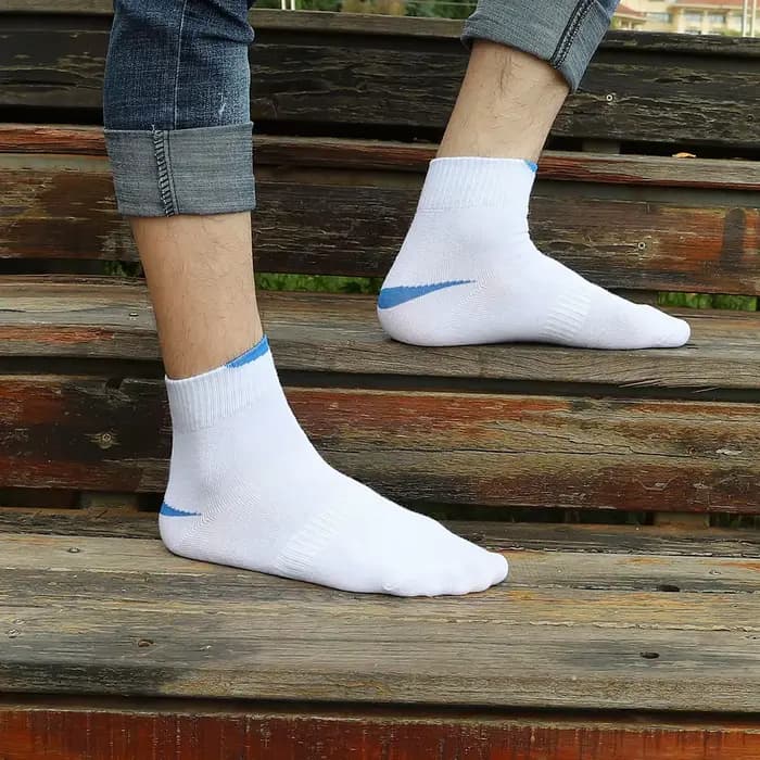 5 paires/lot hommes chaussettes de course décontracté respirant Sports de plein air coton