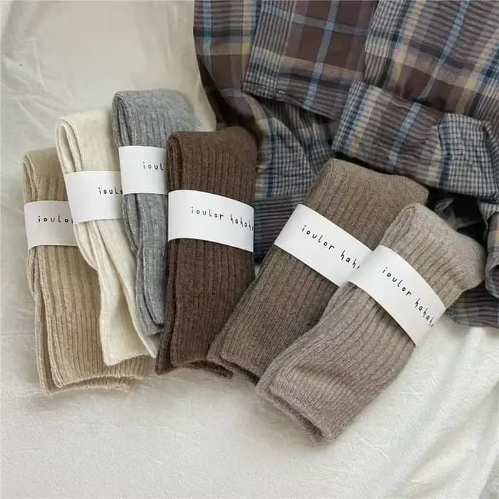 Chaussettes longues thermiques en laine cachemire pour femmes