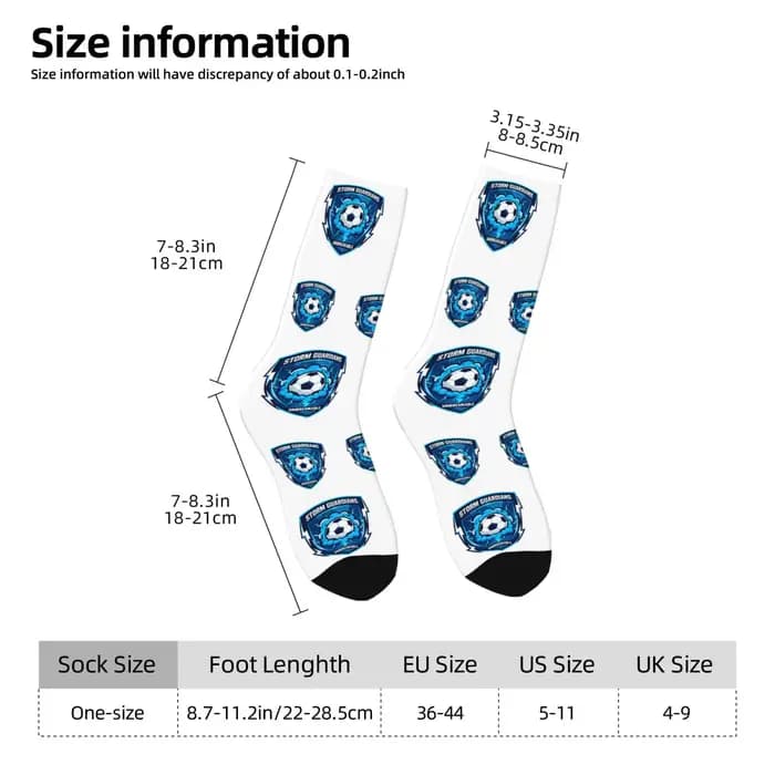 Chaussettes personnalisées avec logo de l'équipe personnalisé