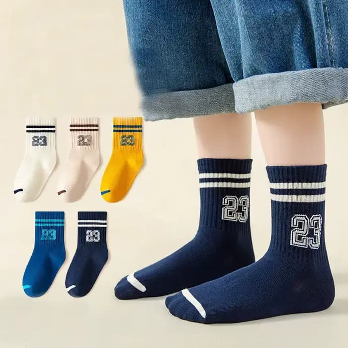 5 paires enfants garçons filles chaussettes