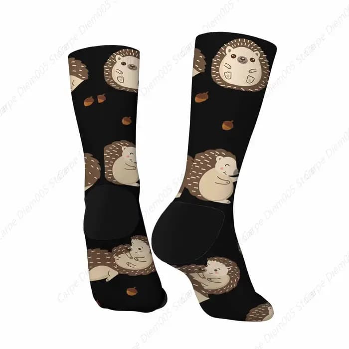 Chaussettes de dessin animé unisexe Kasgehog et glands