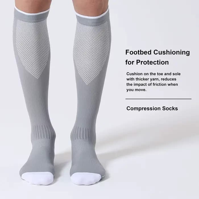 1 paire de chaussettes de Compression graduées pour femmes et hommes