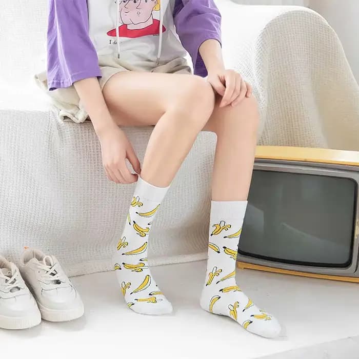 Style coréen mode Harajuku rue hip hop chaussettes unisexe drôle hommes