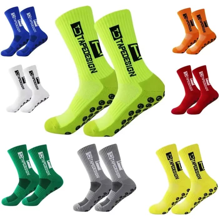 2026 Nouveau design de bande antidérapante chaussettes de football mi-mollet antidérapant