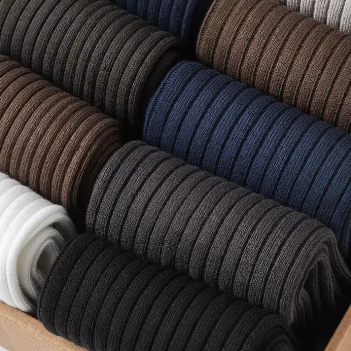 3 paires de chaussettes en coton pour hommes, décontractées, respirantes, couleur unie, noires, de haute qualité, pour le bureau et les affaires