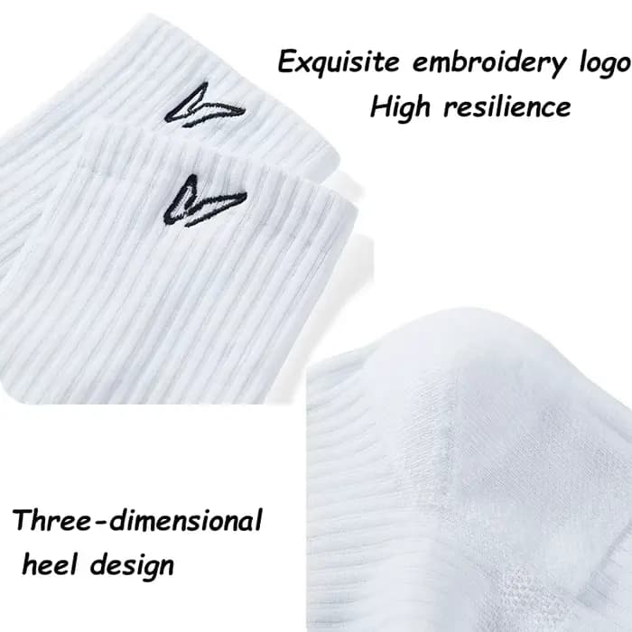 Chaussettes de sport monochromes pour hommes et femmes