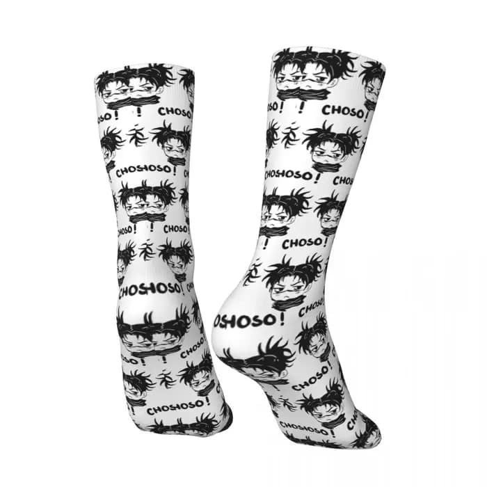 Jujutsu Kaisen bas hommes Choso JJk chaussettes haute qualité chaussettes coréennes automne Skateboard motif antidérapant chaussettes cadeau d'anniversaire