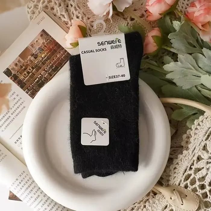 Chaussettes en laine pour femmes automne hiver