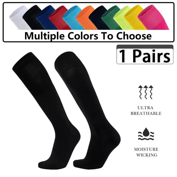 1 paire de chaussettes de football, chaussettes d'entraînement à fond épais en tissu éponge, disponibles en plusieurs couleurs - chaussettes de sport