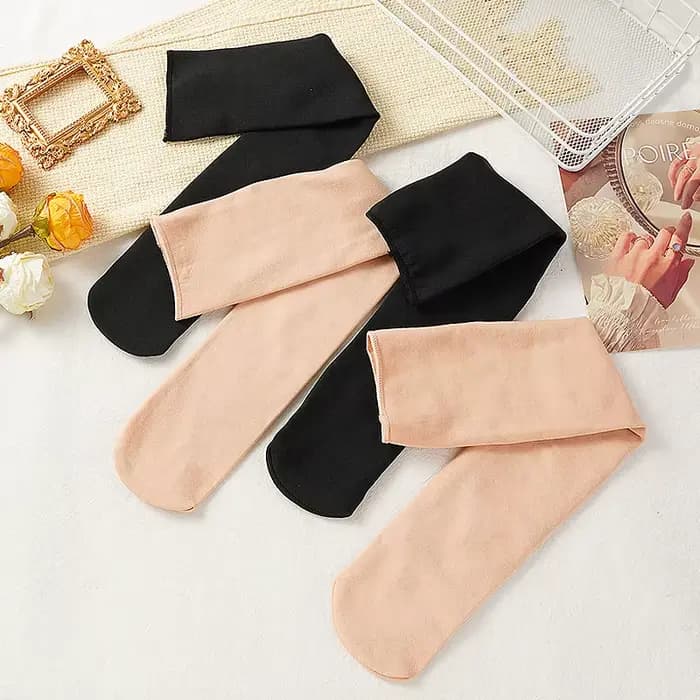 2 paires épaissir velours genou haute chaussettes chaudes femmes automne hiver chaud Long mollet neige chaussettes peau noire Style coréen chaussette mince