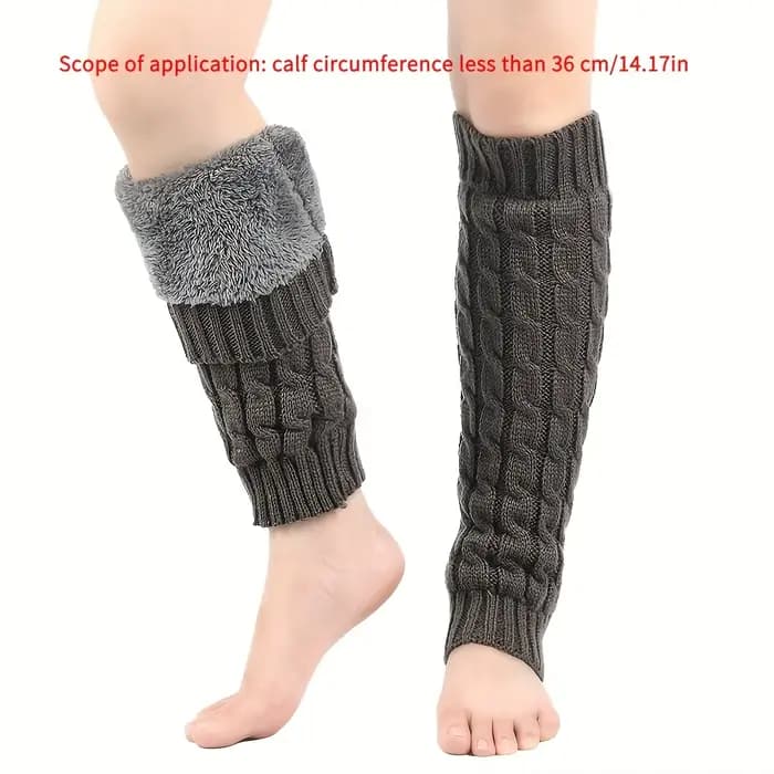 Jambières et chaussettes chaudes doublées de polaire pour femmes élégantes - Chaleur d'hiver extra épaisse