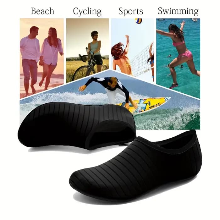 1 paire de chaussures d'eau pour femmes, chaussettes pieds nus, antidérapantes, à séchage rapide, pour hommes, plage, natation, Sports aquatiques