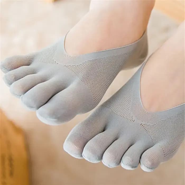 Chaussettes d'été à cinq doigts pour femmes, ultrafines, amusantes, bateau invisible, respirantes, courtes, à faible rinçage, non ald