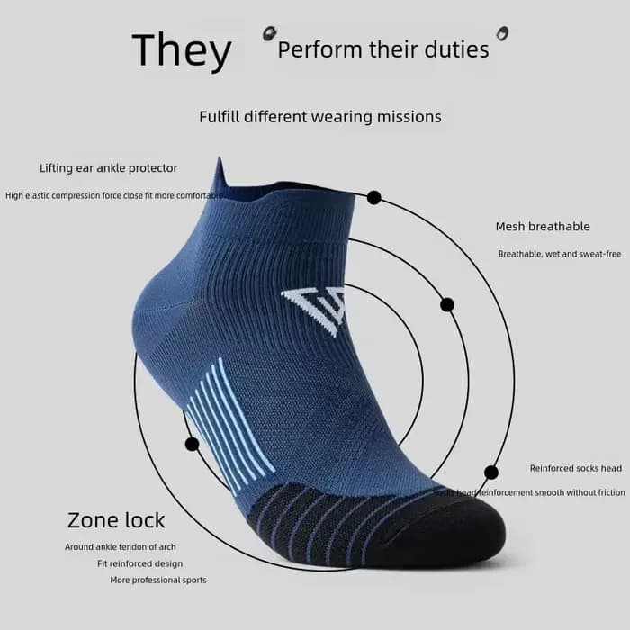 Chaussettes de sport unisexes anti-transpiration pour hommes et femmes