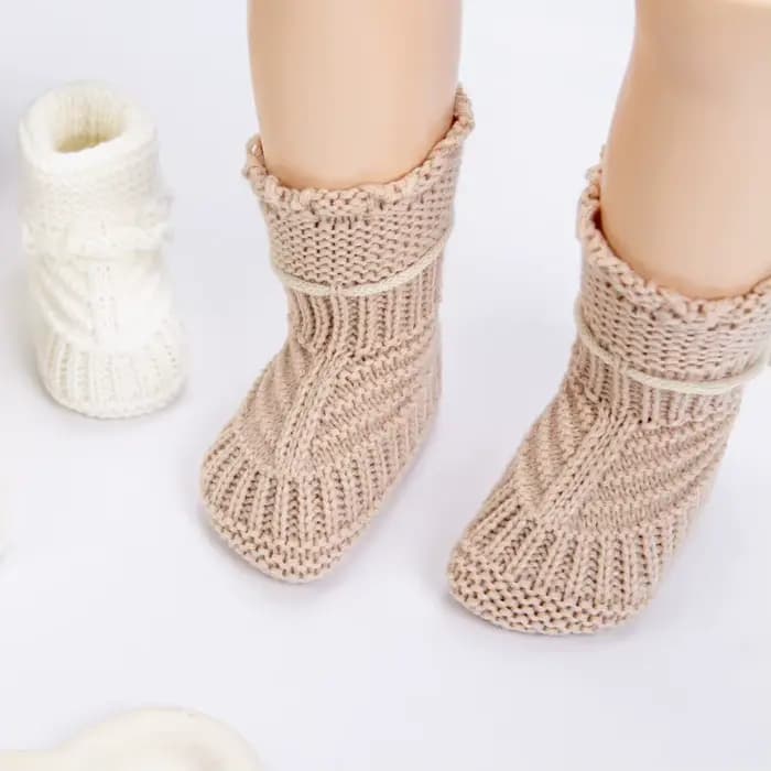 3 paires de chaussons tricotés pour nouveau-nés, chaussettes-chaussures douces antidérapantes en crochet pour bébés de 0 à 6 mois, chaudes et respirantes, pré-chauffées