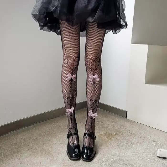 Collants en velours rose avec broderie de nœuds et perles, collants tendance pour femmes, styles JK Lolita, collants mignons pour filles, collants kawaii, vente en gros