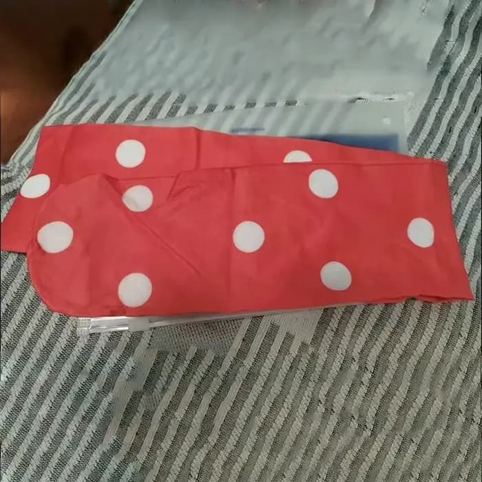 Jeu Osana Najimi Cosplay chaussettes rouges accessoire femmes sur les chaussettes au genou belles bas de noël accessoires d'halloween chaussettes à pois