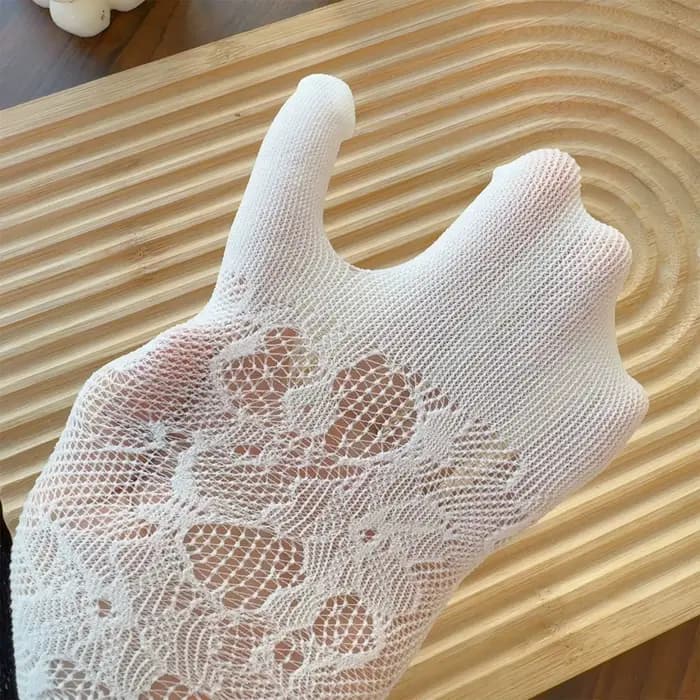 Mode japonaise Tabi orteil chaussettes femmes été Sexy dentelle deux doigts