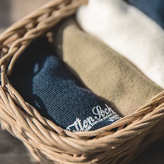 Maden-Lot de 3 paires de chaussettes rétro en coton et silicone pour homme