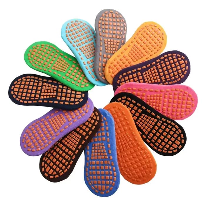 1 paire enfants adultes anti-dérapant chaussette Trampoline