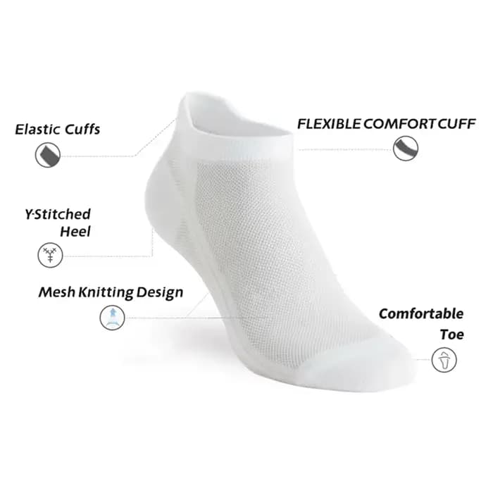 10/20 paires de chaussettes de cheville pour hommes