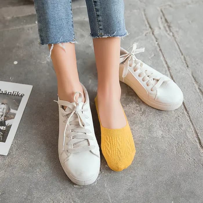 5 paires de chaussettes basses en coton pour femmes